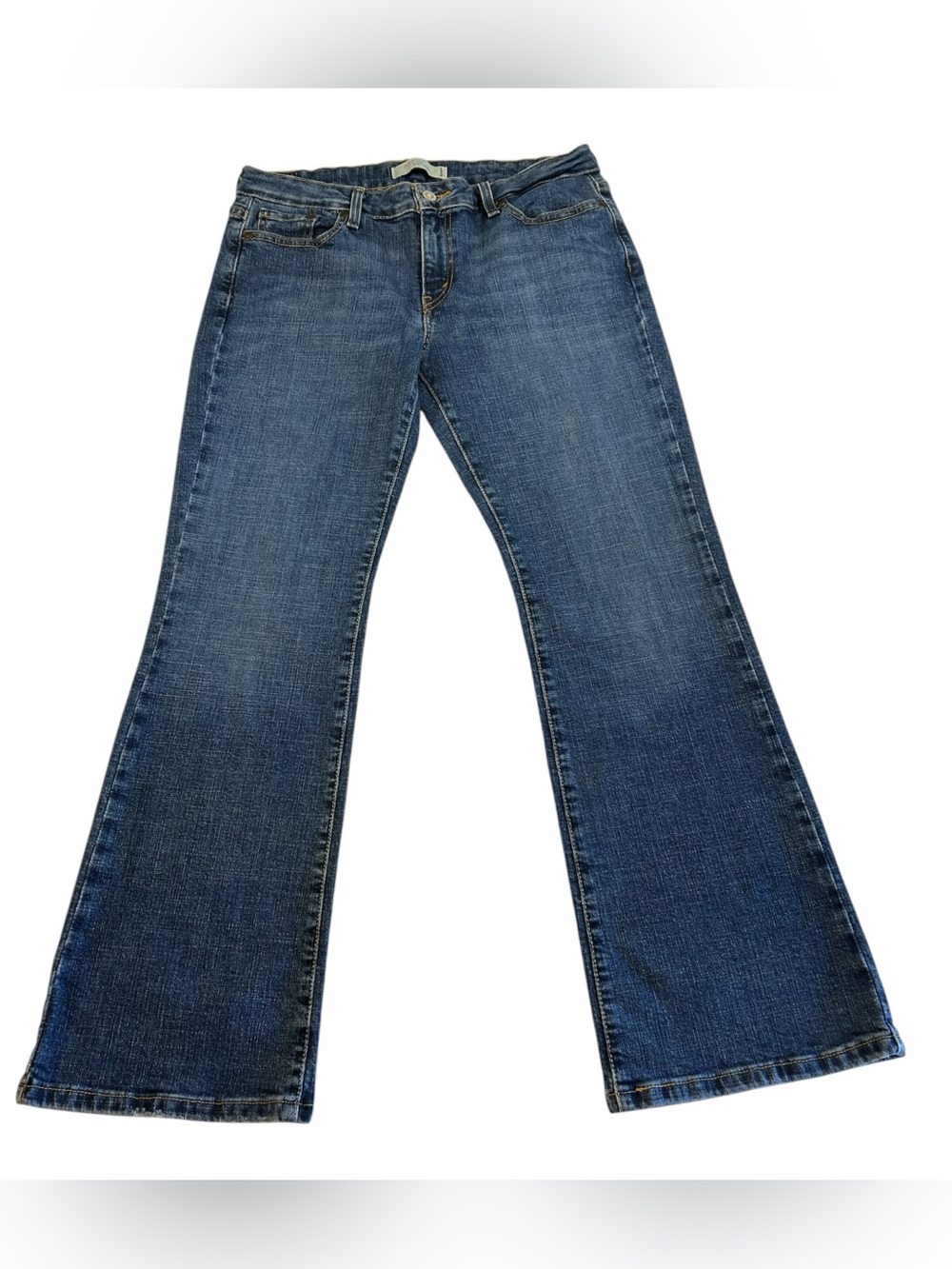 Levi's 512 Perfectly Slimming Bootcut Women's size 10P Dark Blue Denim Jeans